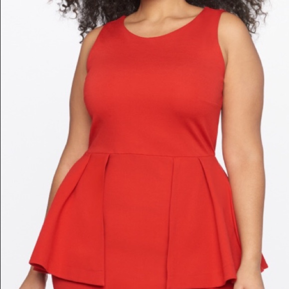 Red Size 16 Eloquii dress NWT